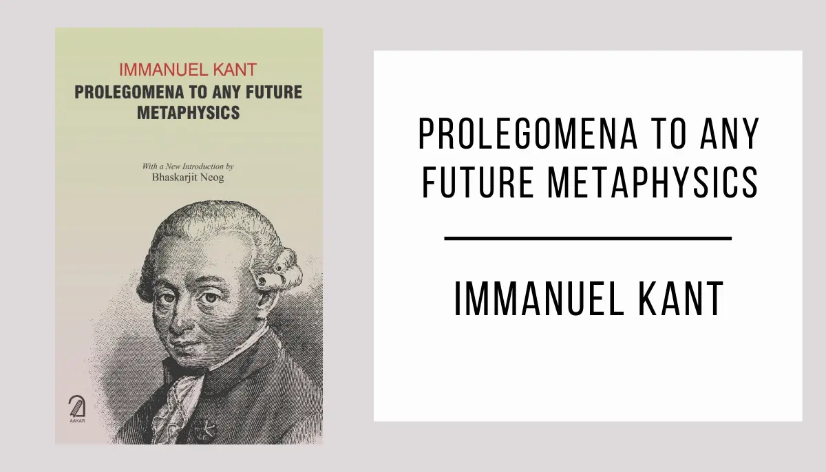 Prolegomena to Any Future Metaphysics autor Immanuel Kant