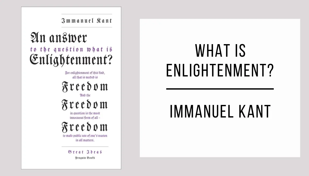 What Is Enlightenment? by Immanuel Kant in PDF