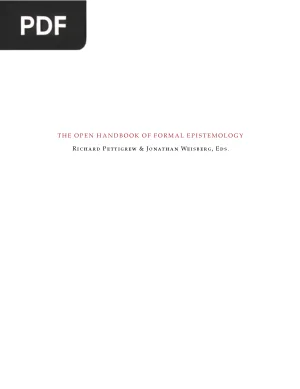 The Open Handbook of Formal Epistemology