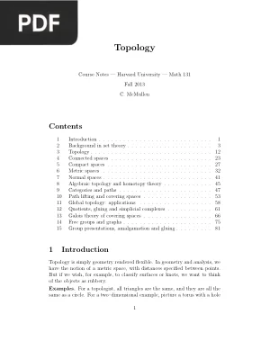 Topology