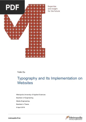 Typography and Its Implementation on Websites