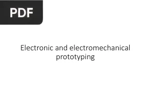 Electronic  and  electromechanical prototyping