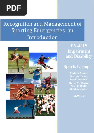 Recognition and Management of Sporting Emergencies - An Introduction
